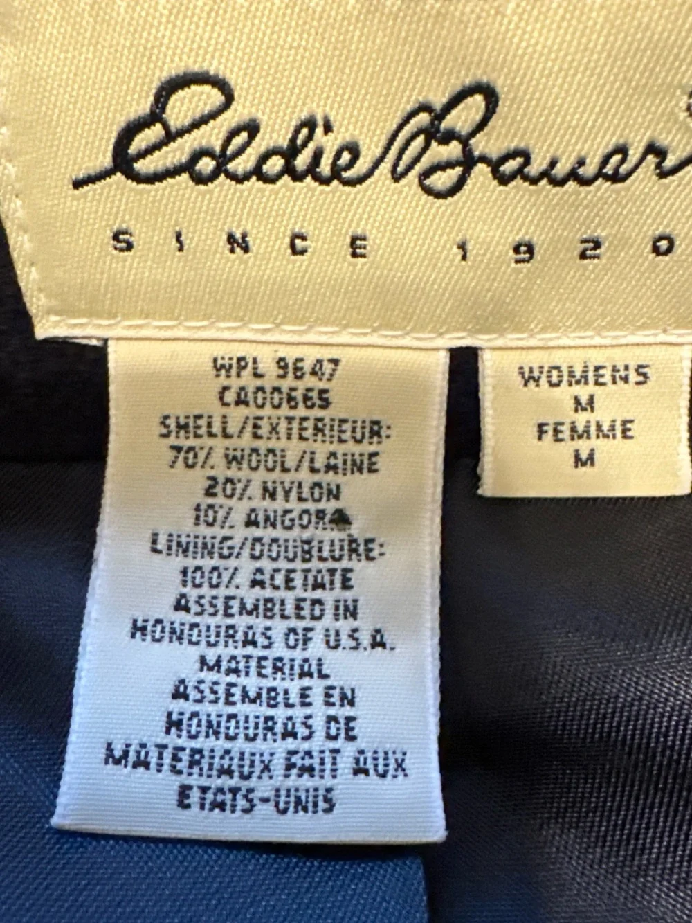Eddie Bauer Navy Single-Breasted Women's Blazer